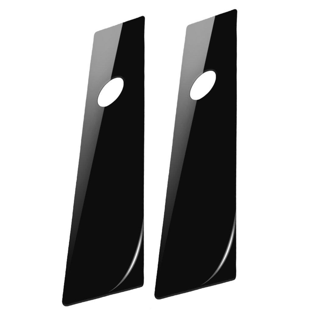 Window black B Pillar Cover Trim Sticker 2pcs stripe