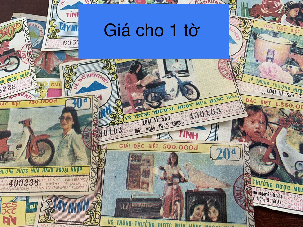Vé số xưa, vé số bao cấp