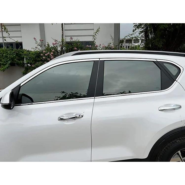 Ốp Tay Cửa Và Hõm Cửa Xe Kia Seltos từ 2019 đến 2023 Mạ Crom Cao Cấp, Chống xước tay cửa làm đẹp cho xe