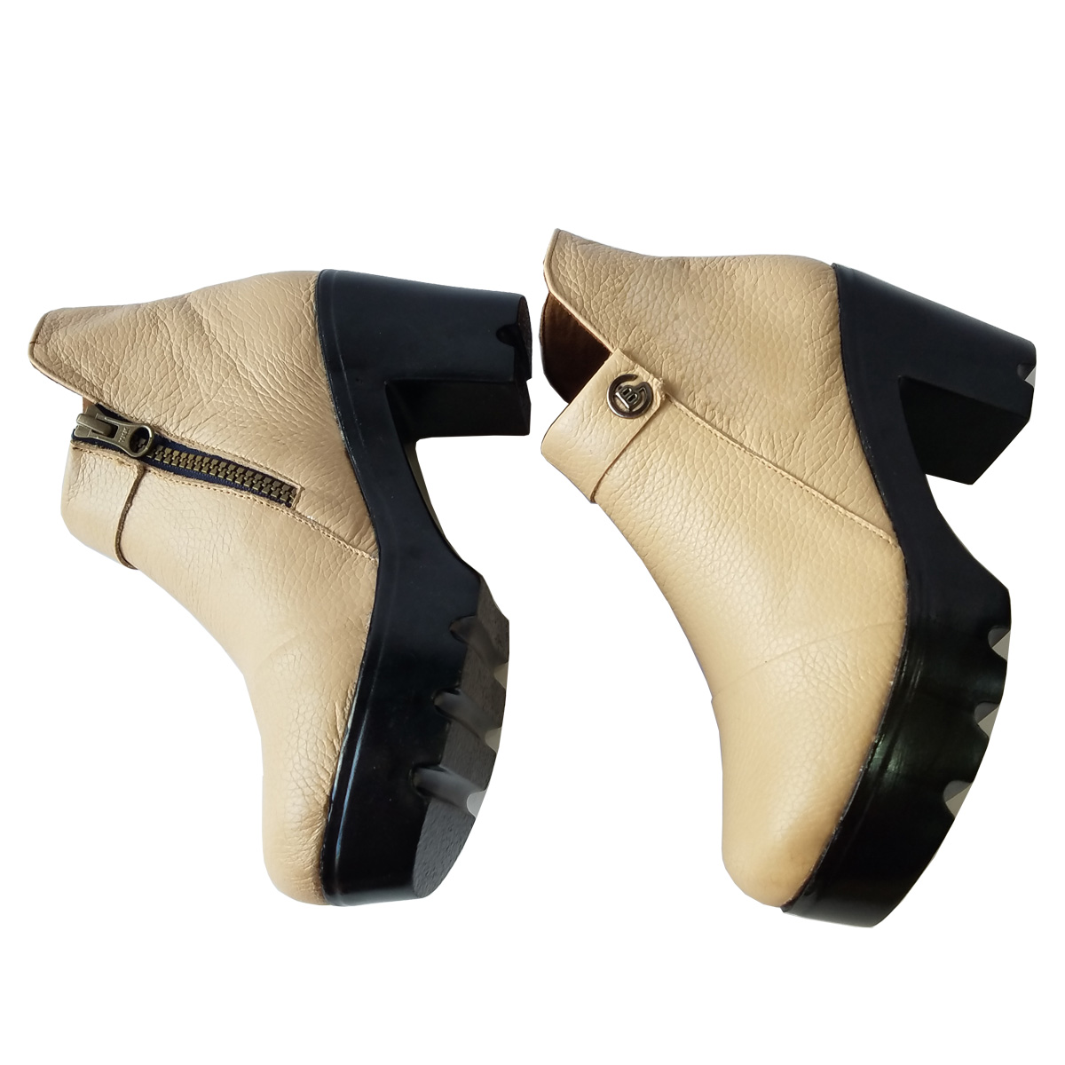 Giày Boot Nữ Da Bò BIGGBEN Cao 7 phân BON3