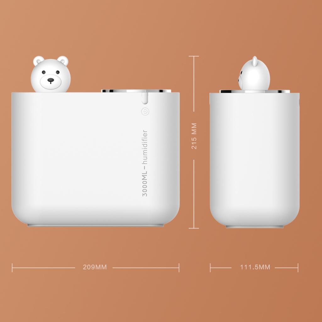 Top Fill Cool-Mist Humidifier for Bedroom, Essential Oil Diffuser - Smart Ultrasonic Humidifier for Home, Large Room with Auto Shut Off, 3L Water Tank