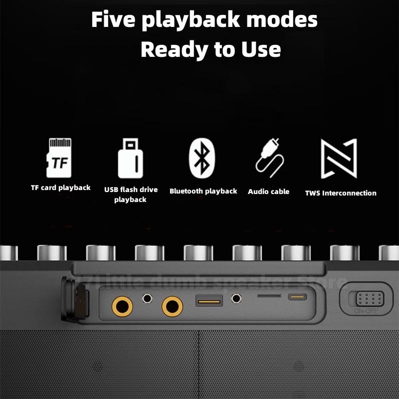 SODLK S1314 CAO CẤP 200W Loa Bluetooth không dây Outdoor Sound 4 Horn High Bass 24000mah Pin Super-Long Corsby: Black