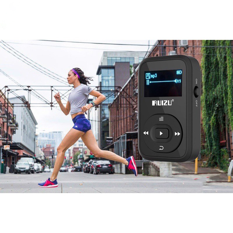 Ruizu X26 - Máy Nghe Nhạc Lossless Thể Thao, Hỗ Trợ Ghi Âm, FM, Bluetooth 4.0 (8GB) - Hàng Chính Hãng