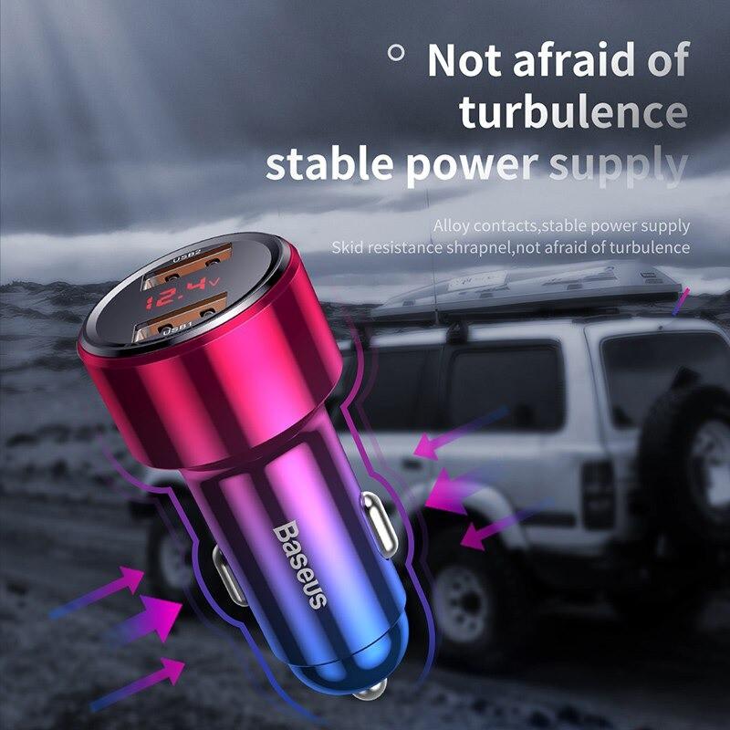 Bộ tẩu sạc nhanh đa năng dùng cho xe hơi Baseus Magic Series Quick Charge -Hàng Chính Hãng