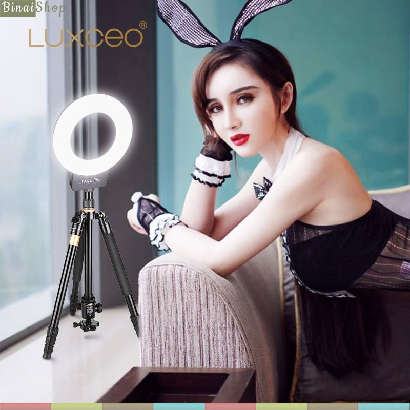 LUXCEO P01 Ring Light - Đèn Led Dạng Vòng Hỗ Trợ Quay Phim Chụp Hình Làm Youtube, Tik Tok, Review, Studio- Hàng chính hãng