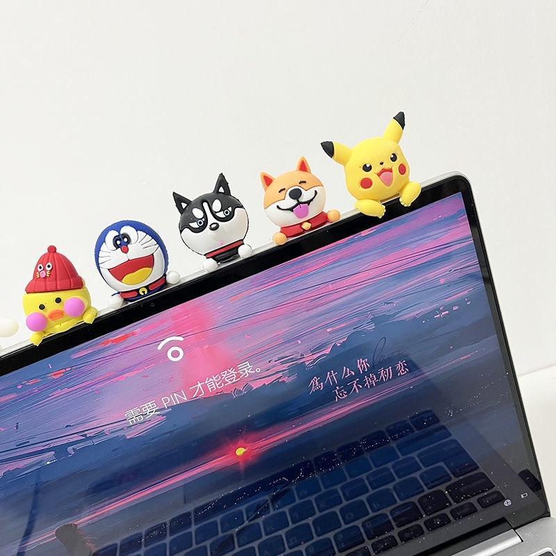 Búp Bê Trang Trí Màn Hình laptop/Điện Thoại Để Bàn Hình Trái Tim Cô Gái Dễ Thương