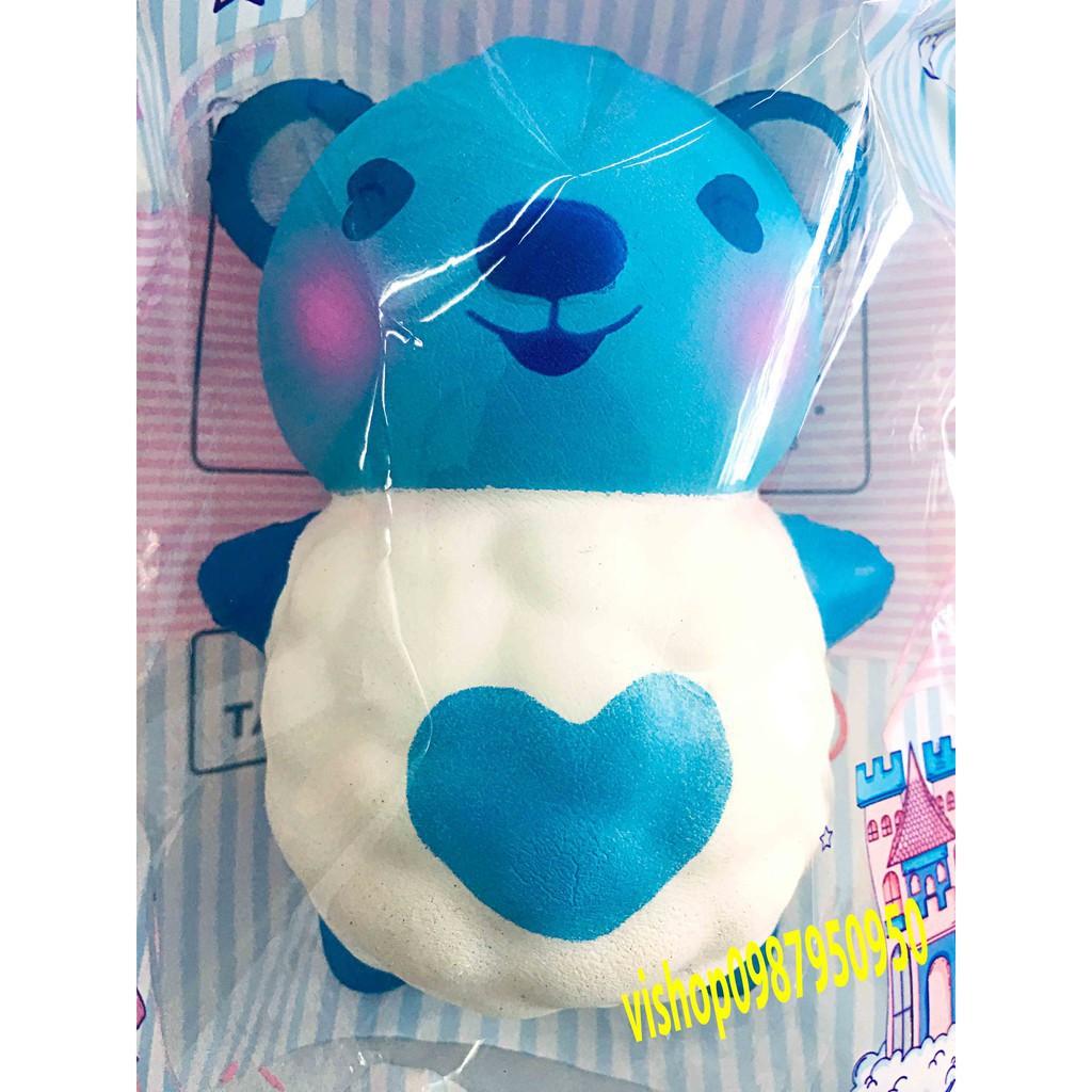SQUISHY GẤU TRÚC TRẮNG XANH