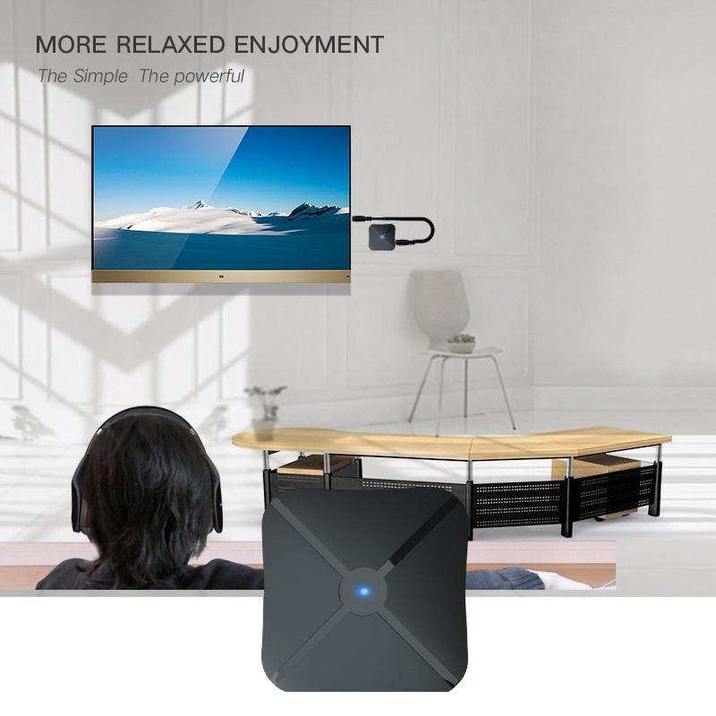 Bộ Thu Phát Âm Thanh Không Dây Bluetooth 5.0 Rca 3.5mm Aux Cho Loa Tv / Xe Hơi