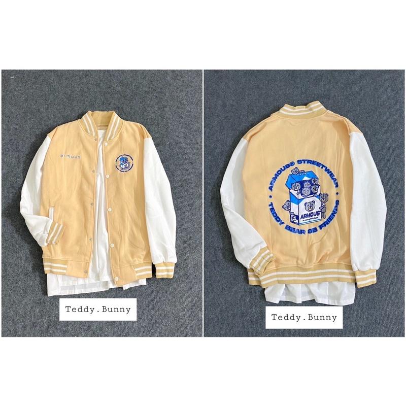 VARSITY BOMBER - ÁO BOMBER NỈ - AR MOUS