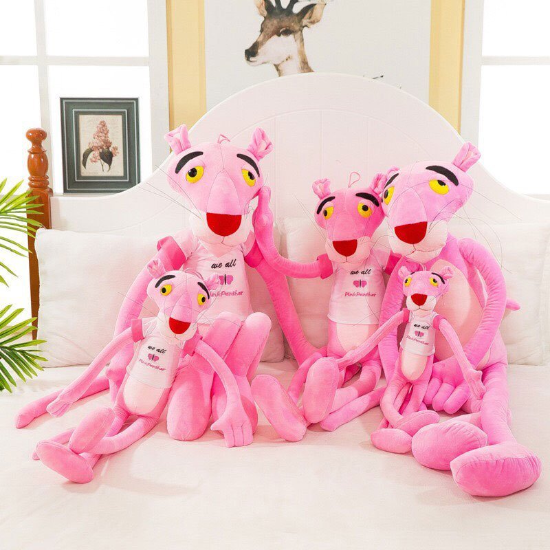 Gấu Bông Báo Hồng Pink Panther Mặc Áo Gb86