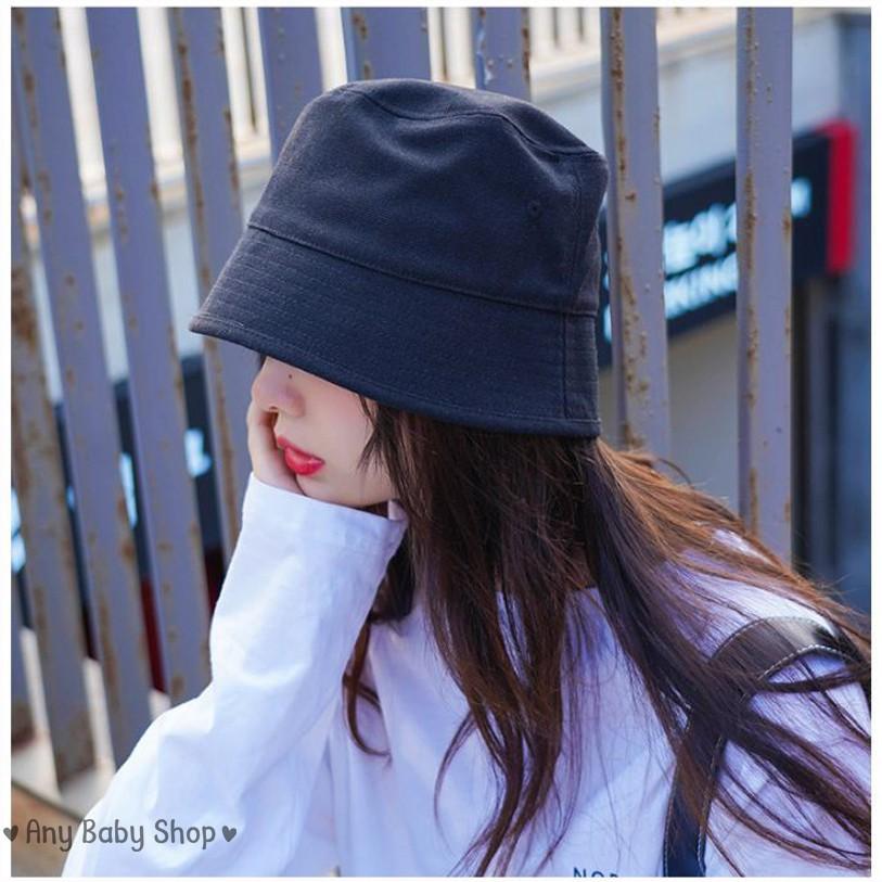 Mũ nón Bucket đen vành ngắn ,sụp như Hottrend Idol -có dây rút phía trong