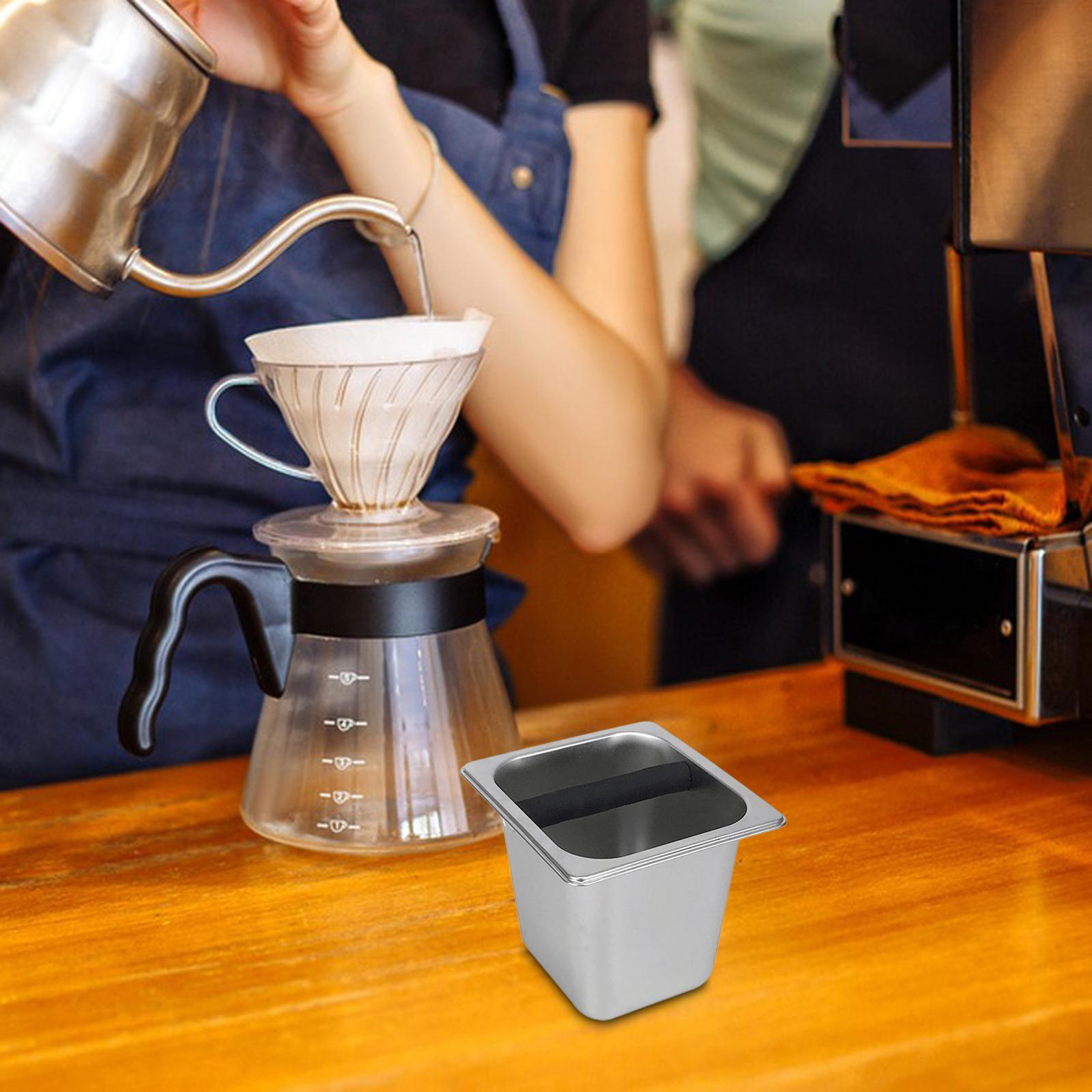 Stainless Steel Espresso with Rubber Bar for Home, Kitchen, Cafe Shop,