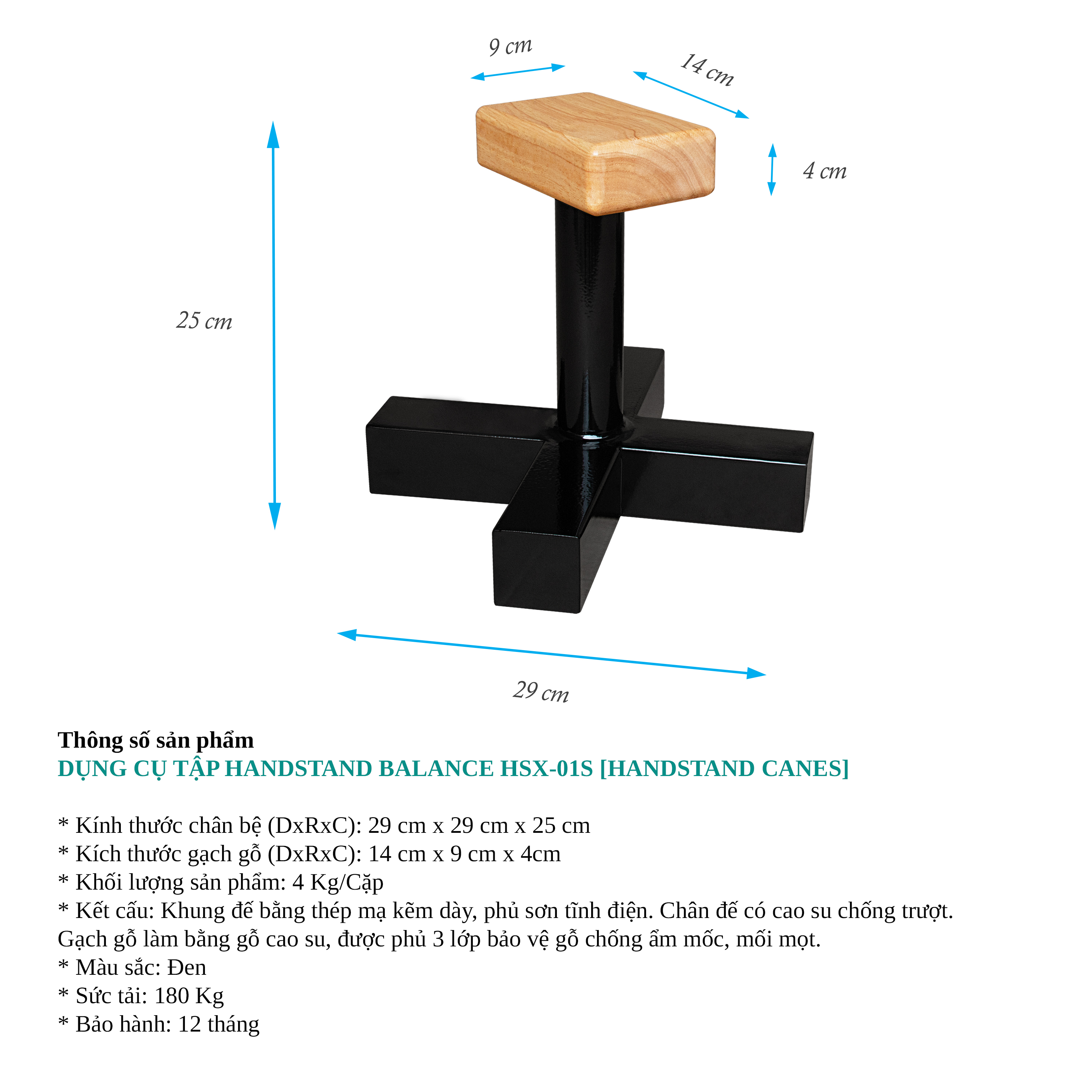 Dụng cụ tập Handstand Balance Pocorrys HSX-01