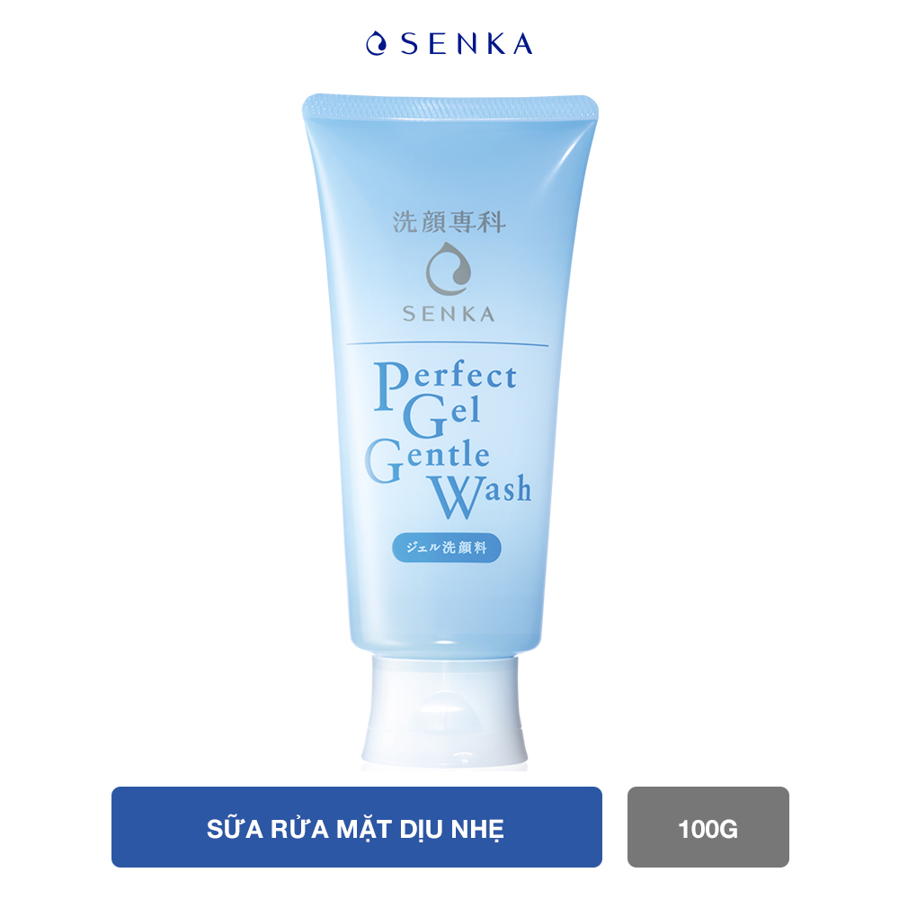 Gel rửa mặt dịu nhẹ Senka Perfect Gel Gentle Wash