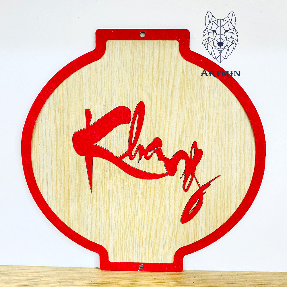 Chữ Khang Thư Pháp May Mắn - Trang Trí Tết - Trang Trí Nhà Cửa May Mắn 2023