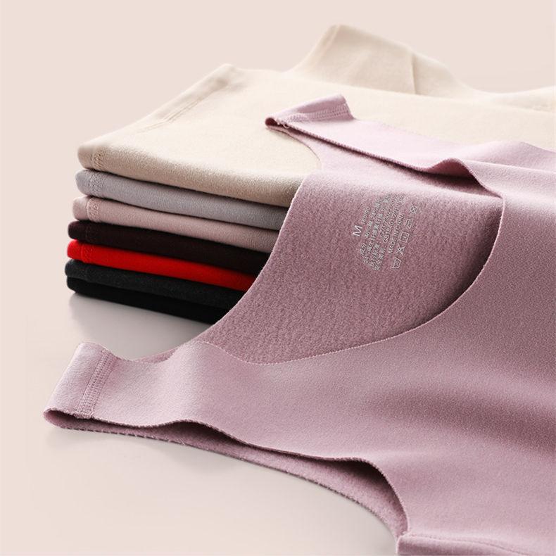 Áo Sinh Nhiệt Nữ Áo Thun Áo Vest Nhung Nữ Nhiệt Top Sling Ấm Quần Lót Nữ Mềm Mại Giữ Nhiệt Áo Sơ Mi Nữ Gợi Cảm