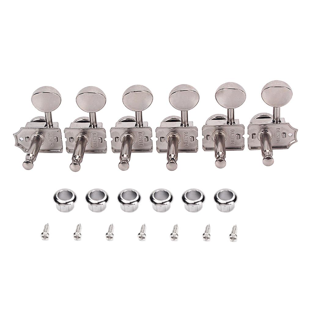 Set of 6 Guitar Tuners Tuning Pegs 6R with Lock for Vintage Style ST TL Electric Guitar Parts