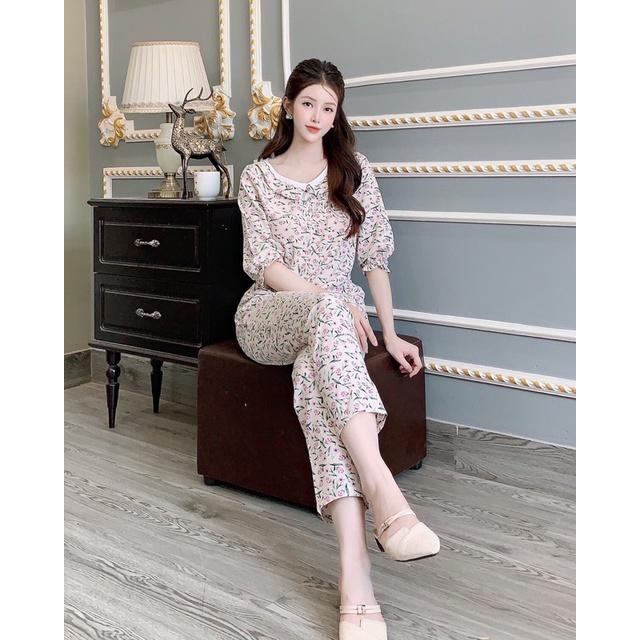 Quần áo nữ mặc nhà chất lụa hàn