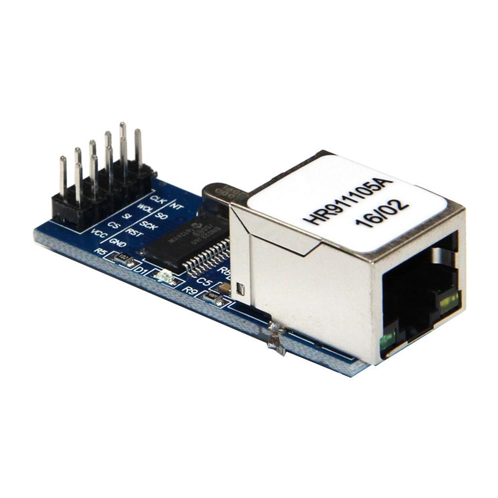Mini ENC28J60 Ethernet LAN Network Module with 3.3 V Pin Header Power Supply