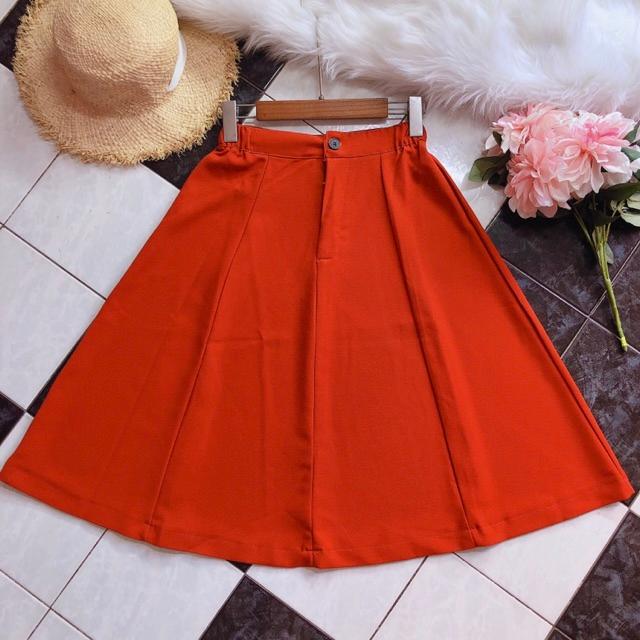 Chân váy nữ xòe dáng dài thời trang hàn quốc