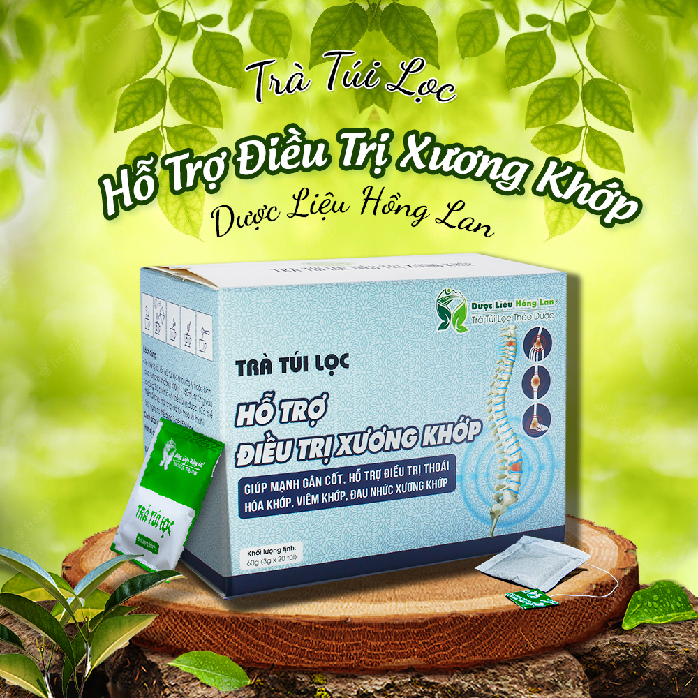 Trà Túi Lọc Hỗ trợ điều trị Xương Khớp 60g Dược Liệu Hồng Lan