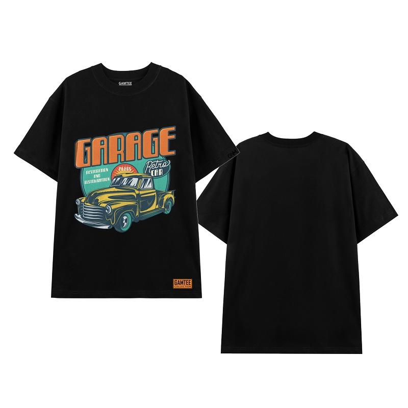 Áo thun nam local brand 100% cotton form rộng tay lỡ Gamtee AT015 co giãn thoáng mát