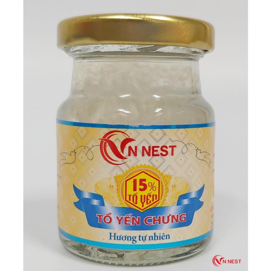 Yến Chưng Sẵn Đường Phèn Hương Tự Nhiên 15% (Lốc 6 Lọ x 70ml) - Vnnest