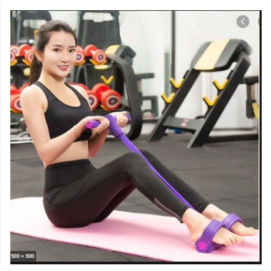 Dụng cụ tập gym cơ bụng, cơ vai, ngực dây kéo cao su co dãn tại nhà cho nam, nữ