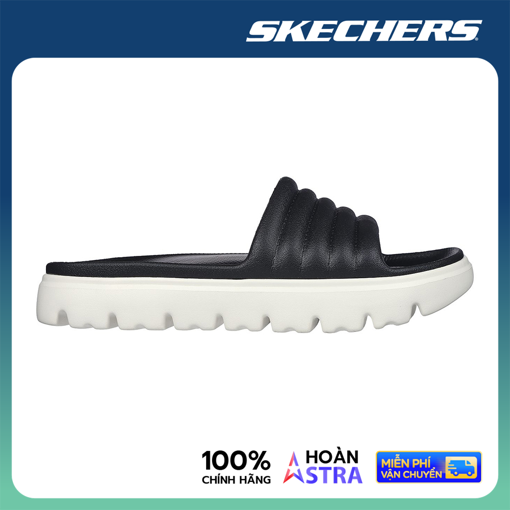 Skechers Nữ Dép Quai Ngang Foamies Top-Level - 111459-BKW