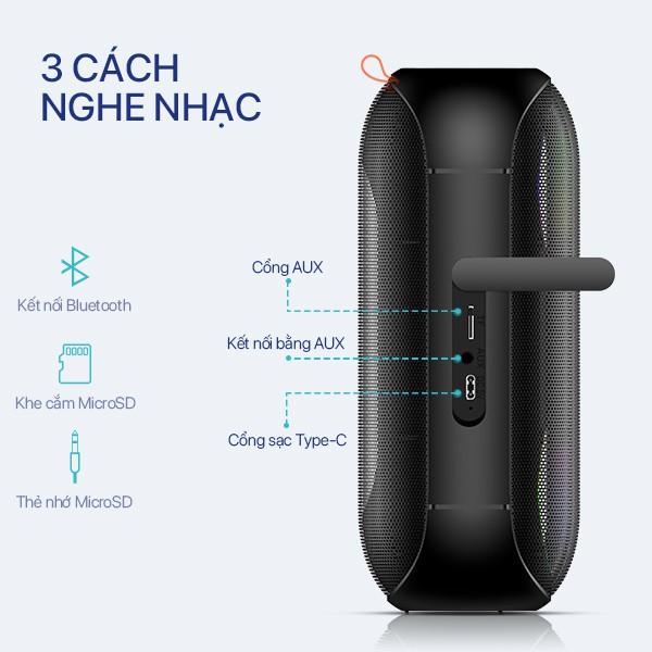 Loa Bluetooth ACOME Công Suất 20W Hiệu Ứng LED RGB Chống Nước IPX7 30H Sử Dụng - Hàng Chính Hãng