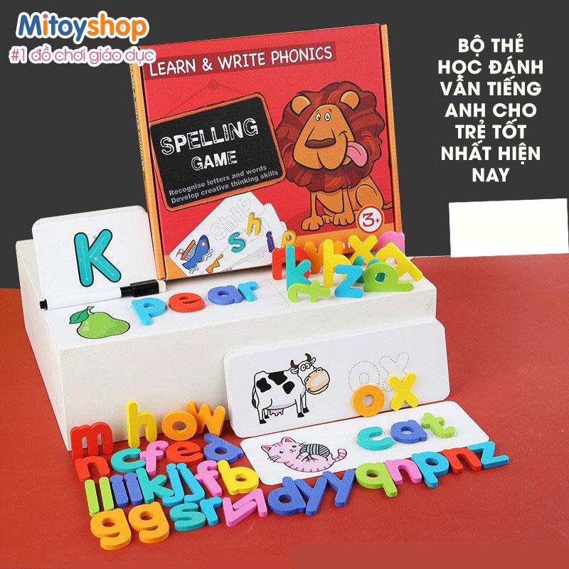 Spelling Game 2- Chữ Cái Tiếng Anh,52 bộ thẻ học ghép chữ