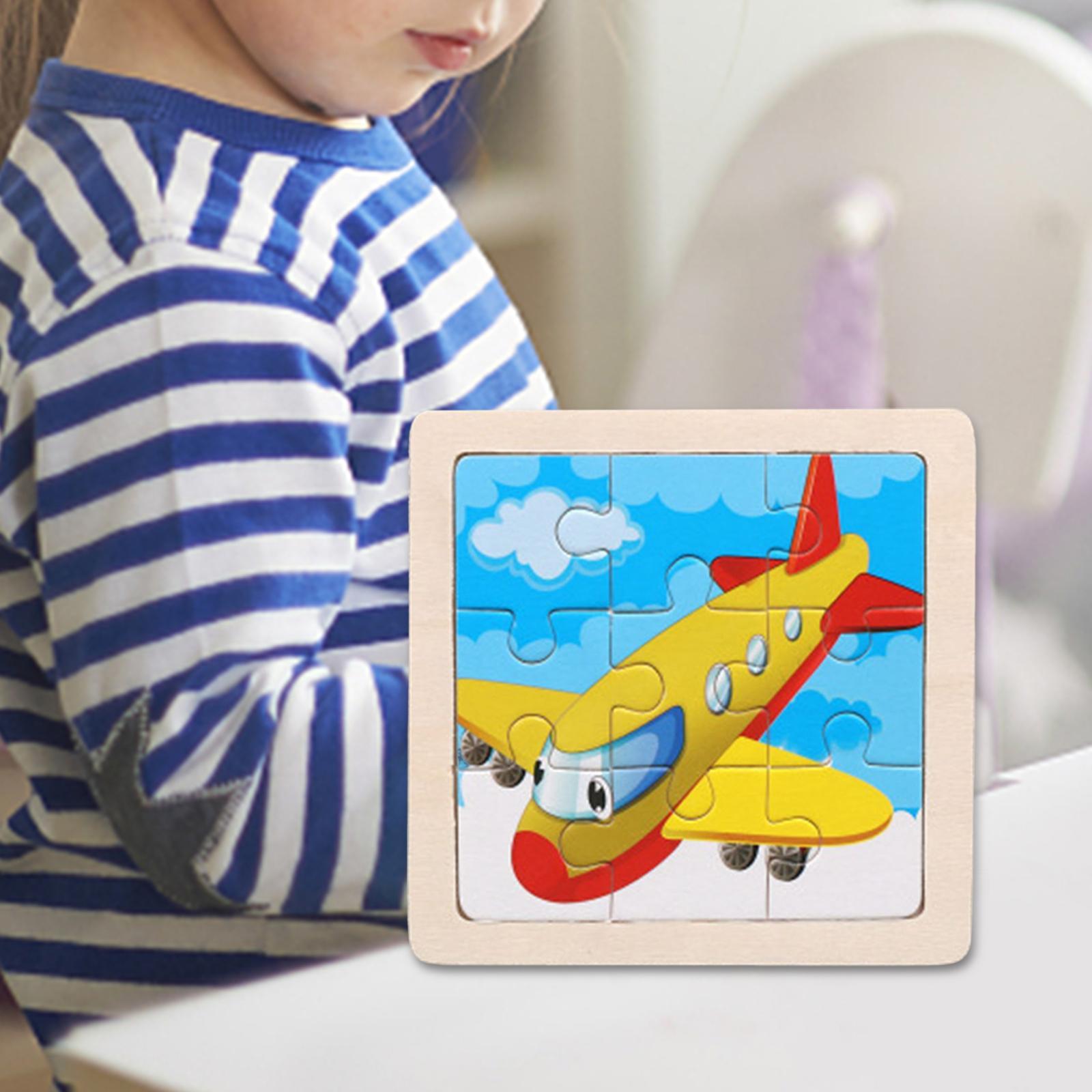 Wooden Jigsaw Puzzles Early Learning Educational Toys for Kids Toddlers
