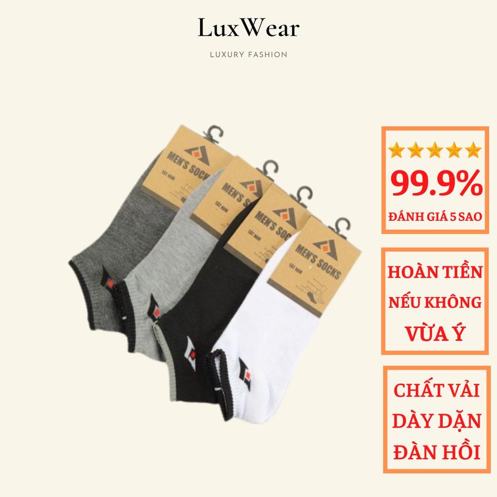 Combo 10 Đôi Tất Vớ Cổ Ngắn Nam Cao Cấp , Chất Liệu Cotton, Khử Mùi, Bền Đẹp