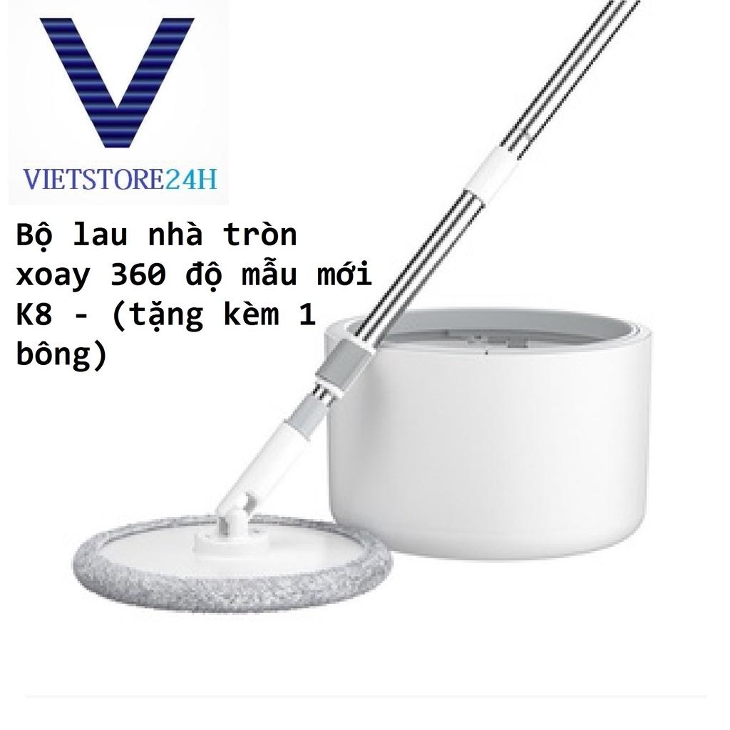 Bộ lau nhà tròn xoay 360 độ mẫu mới K8