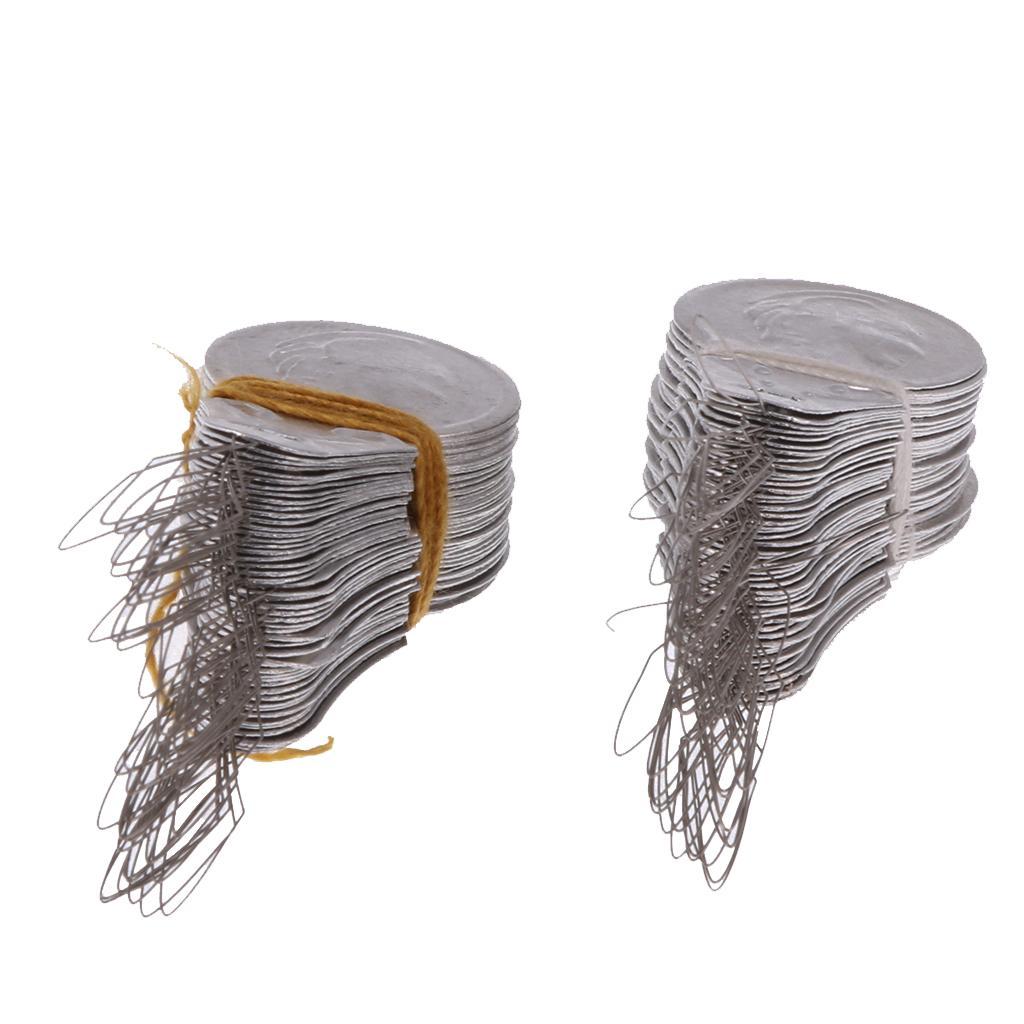 30 Pieces/Set Assorted Repair Sewing Needles Hand Mending Quilting Darning Crafting Craft Quilt Embroidery Leather Tool & 100 Pieces Silver Needle Threader Inserter Wire Bow Sewing Threading