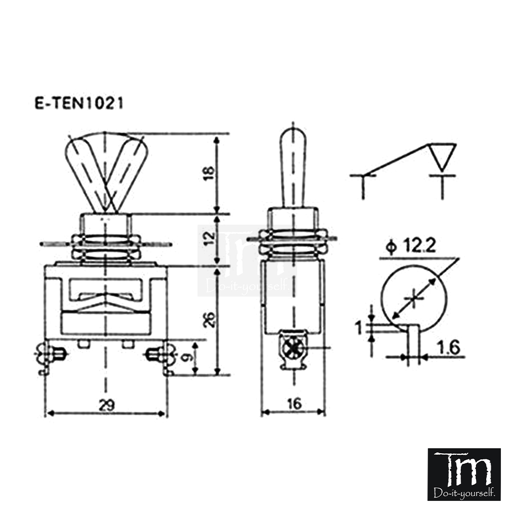 Công Tắc E-TEN1021 15A 220VAC