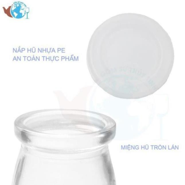 Set 12 Hũ Làm Sữa Chua Tại Nhà Thủy Tinh Có Lắp Đậy An Toàn Tuyệt Đối, Siêu Tiện Dụng Cho Các Chị Em