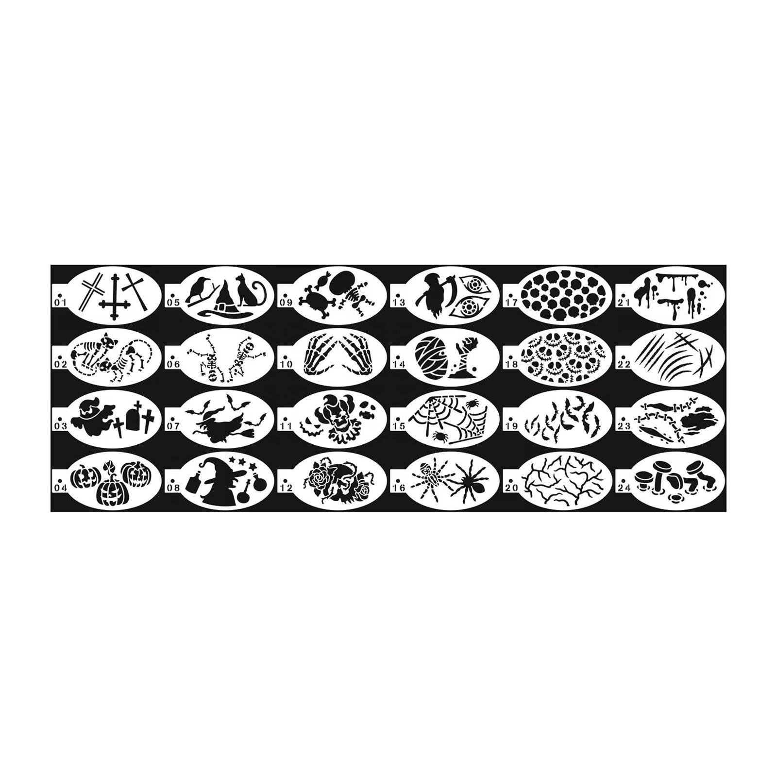 Face Paint Stencils Set for Children Adult DIY Party Supplies Painting