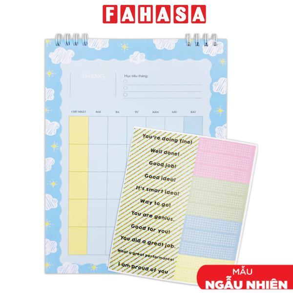 Sổ Kế Hoạch Tháng B5 - Blueangel (12 Tờ) (Mẫu Màu Giao Ngẫu Nhiên)