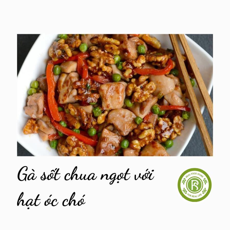 [COMBO] 500g Hạt Hạnh Nhân + 500g Nhân Hạt Óc Chó  Real Food - Hàng nhập khẩu chính hãng