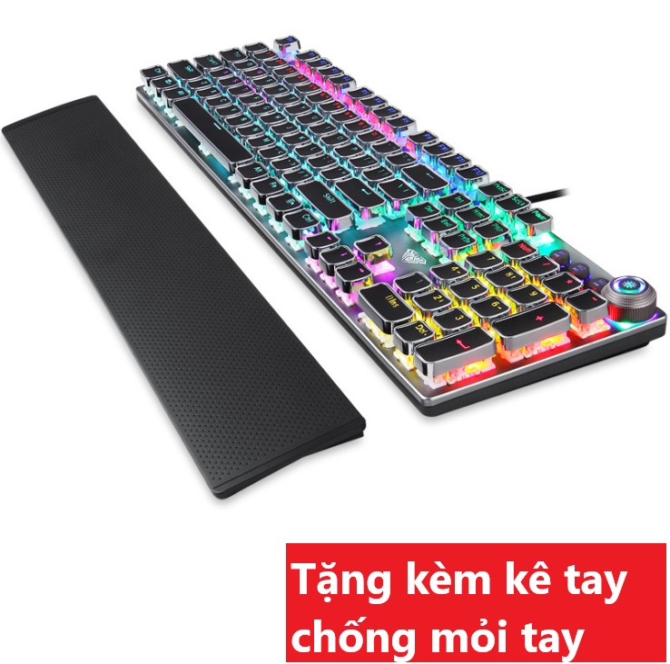 Bàn Phím Cơ Chơi Game XSmart FZ508 Pro Full Size Led RGB Nhiều Chế Độ Cực Đẹp Kèm Kê Tay, Dùng Cho Máy Tính PC -  Hàng Chính Hãng