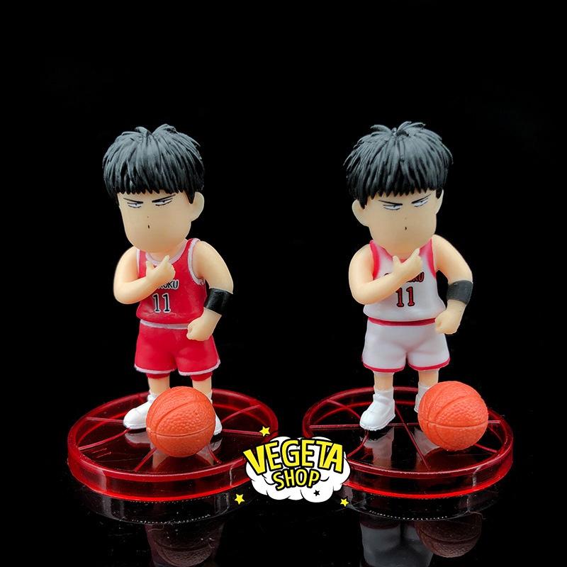 Mô hình Slam Dunk - Set Mô hình bóng rổ Hanamichi Rukawa Ryota Mitsui Akagi Takenori - Team bóng rổ trường Shohoku - 8cm
