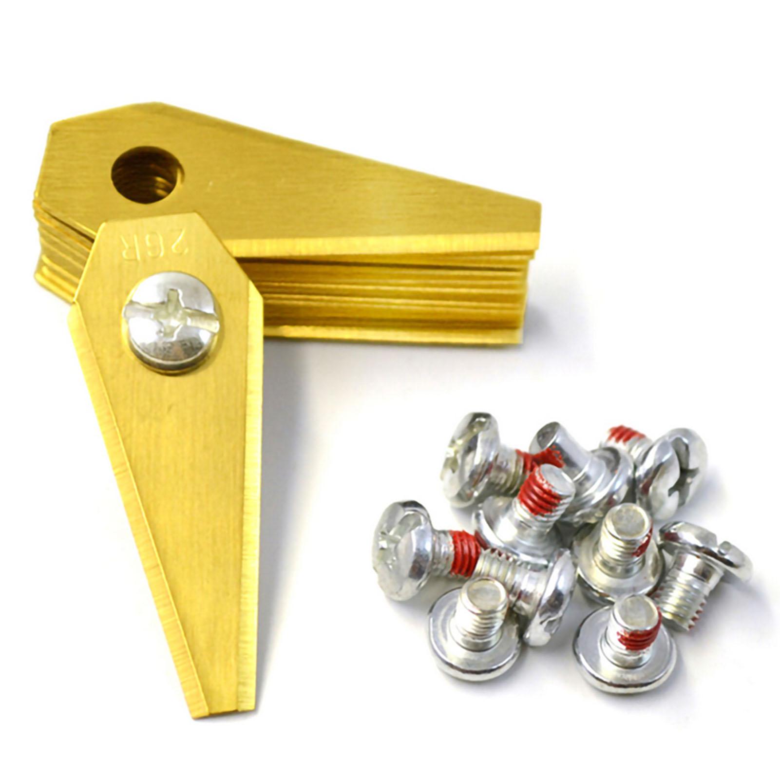 Lưỡi dao 18 chiếc Thép không gỉ + Vít 18 chiếc Thay thế cho Máy cắt