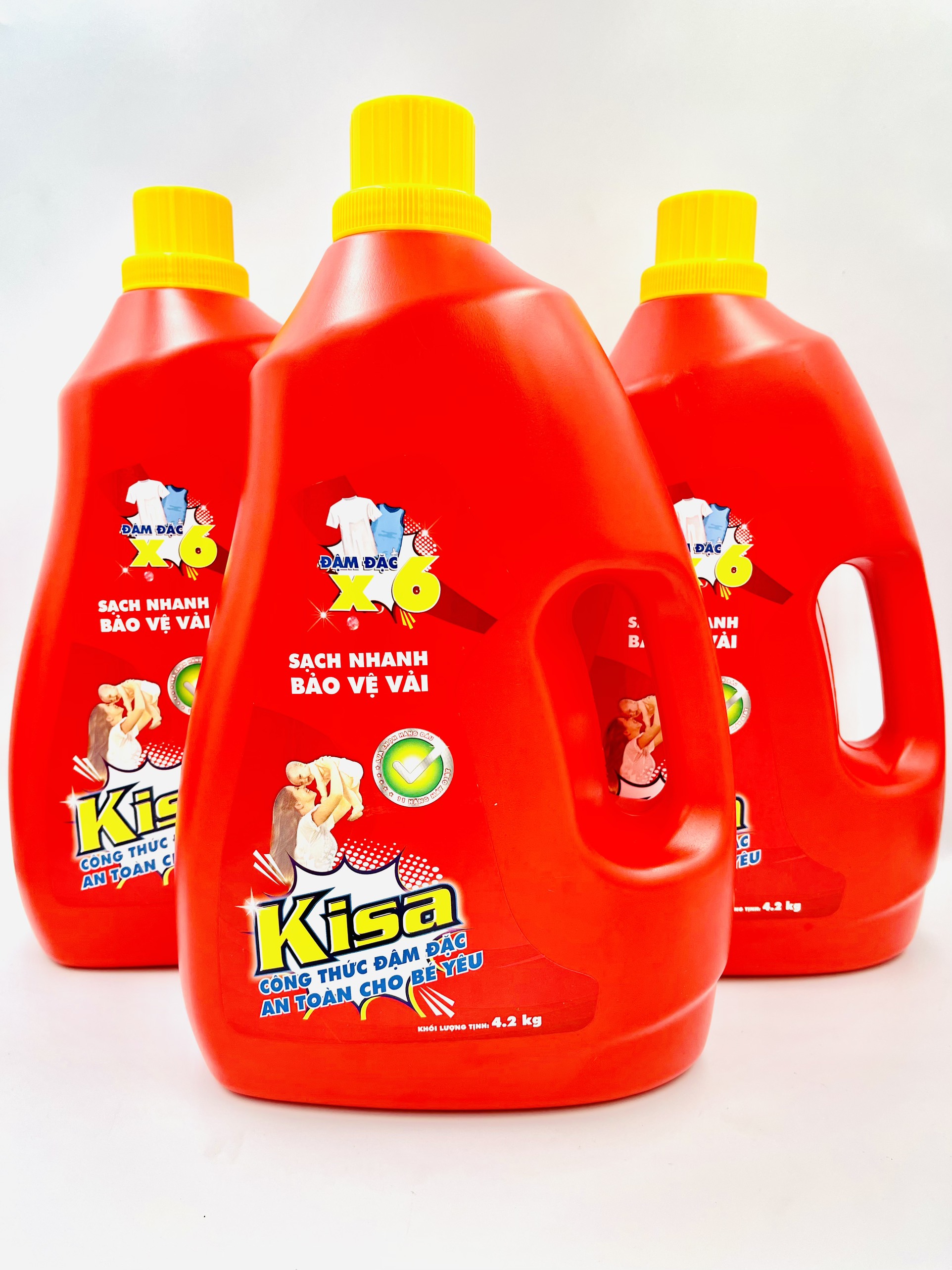 Nước giặt đậm đặc Kisa 4.2 kg - An toàn cho bé yêu