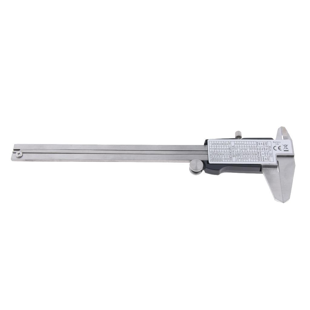 Stainless Steel Digital Caliper Electronic Vernier Gauge Ruler Meter - 150mm - 4-Way Measuring