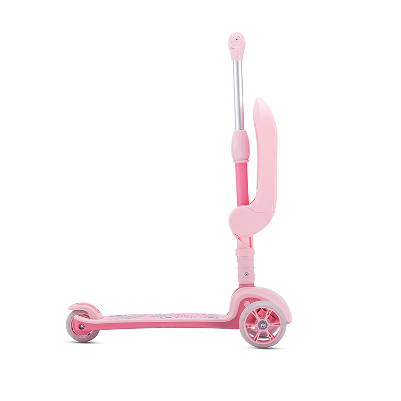 Xe Trượt Scooter 3 Bánh Chipmunk 2 Trong 1 Màu Hồng CM-S2P