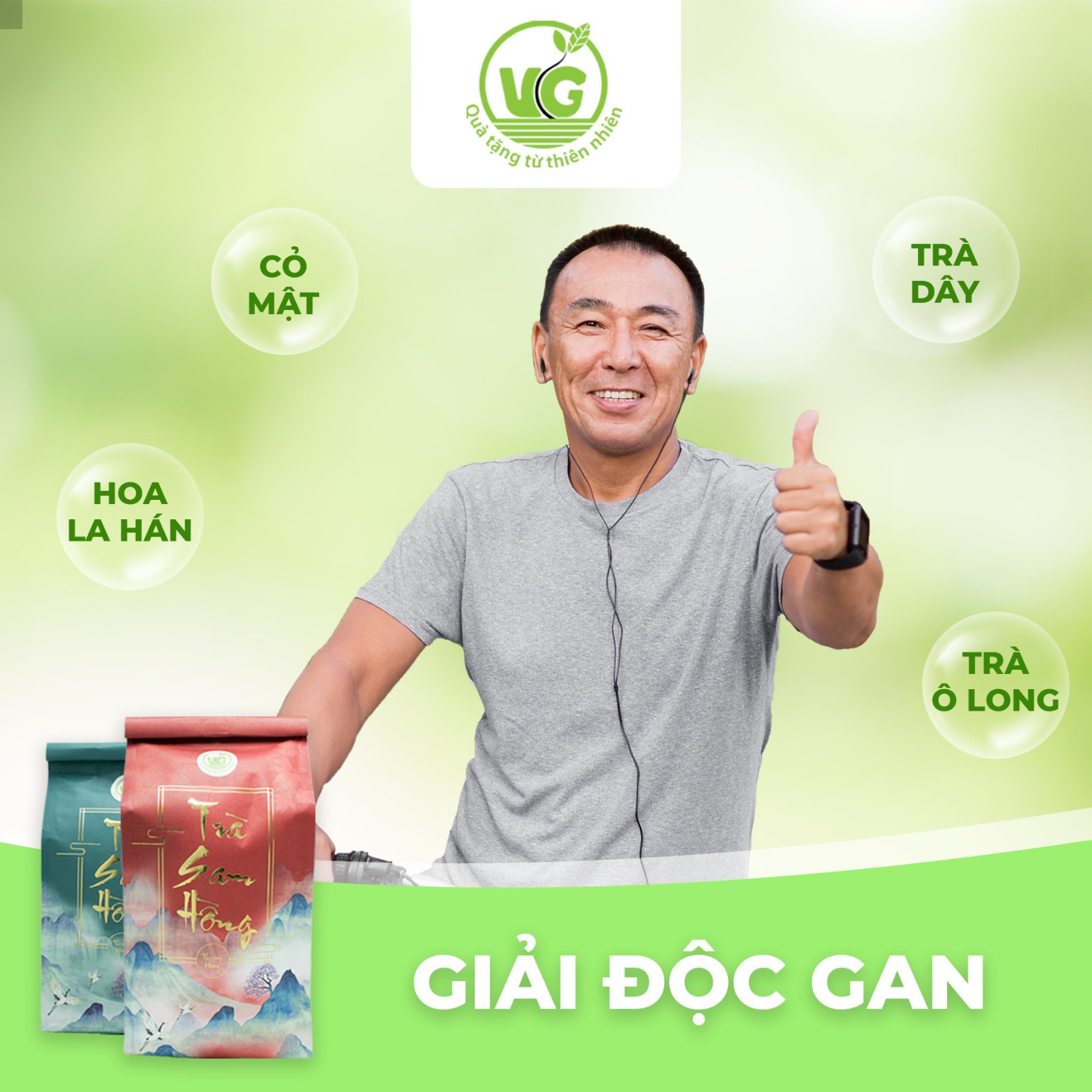 Trà Sâm Hồng thượng hạng VRG túi 500gram mát gan, giải độc - NPP Ehomepire