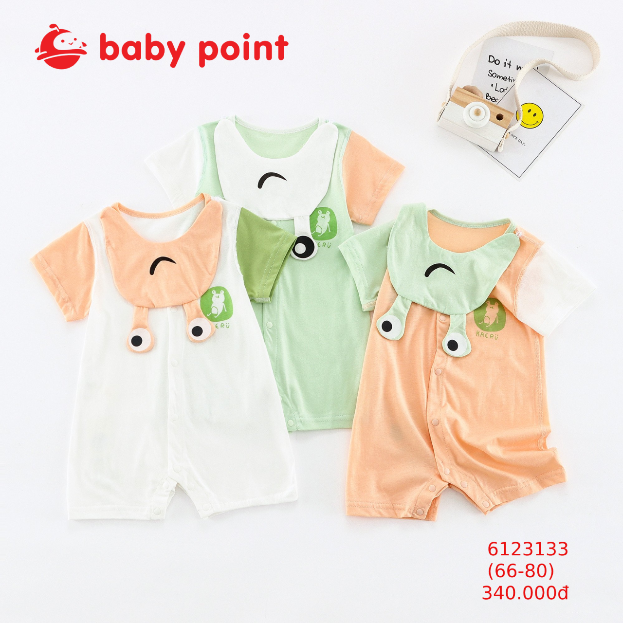 Bodysuit hình thú ngộ nghĩnh cho bé diện hè