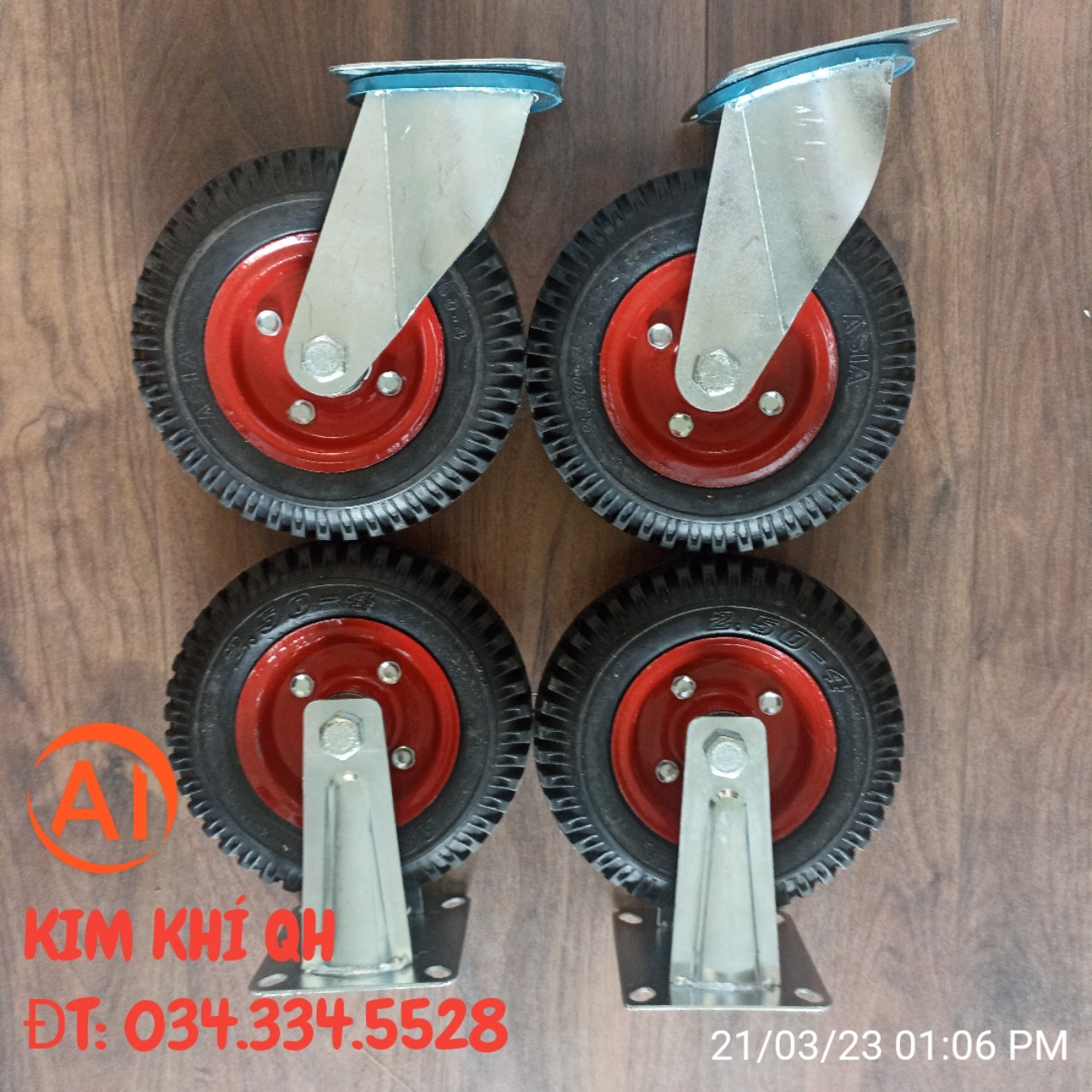 Bộ 4 Bánh xe 200 đỏ