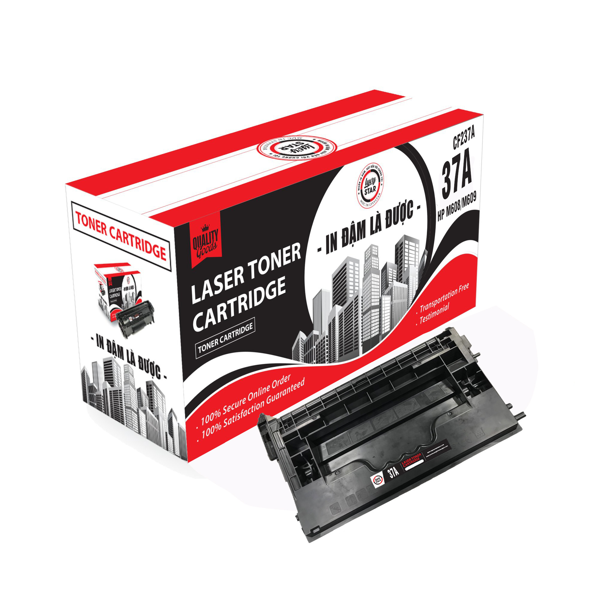 Mực in Lyvystar 37A dùng cho máy HP LaserJet Enterprise M608n - Hàng chính hãng